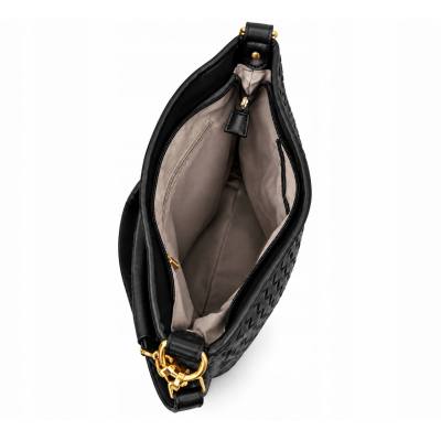 - Gallantry Paris czarna torebka shopper pleciona skóra eko listonoszka