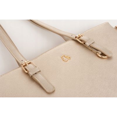 - Lulu Catagnette złota TOREBKA torba z misiem A4 shopper bag Lulu MIŚ