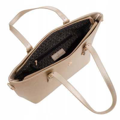 - Lulu Catagnette złota TOREBKA torba z misiem A4 shopper bag Lulu MIŚ