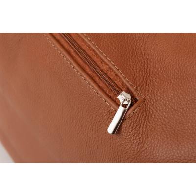 -20% RUDA CAMEL SKÓRZANA A4 torebka worek SKÓRA NATURALNA
