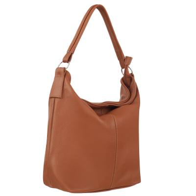 -20% RUDA CAMEL SKÓRZANA A4 torebka worek SKÓRA NATURALNA