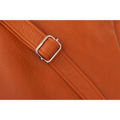 -25% Skórzany rudy camel plecak torba A4 miękka SKÓRA NATURALNA