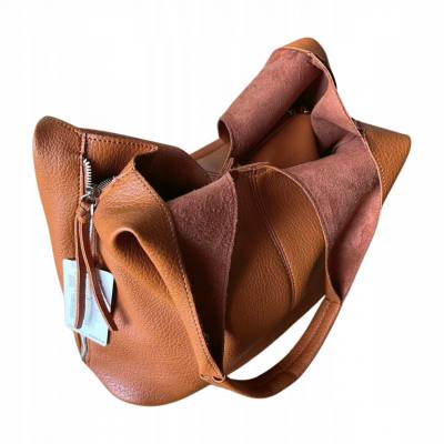 Camel ruda torebka Shopper brązowa torebka A4 worek klasyczna torba MaxFly