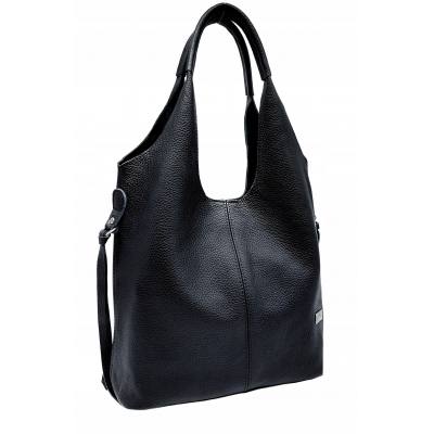 - HIT - CZARNA TOREBKA SKÓRA NATURALNA SHOPPER A4 TORBA SKÓRZANA