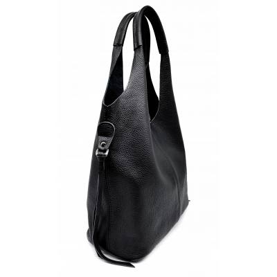 - HIT - CZARNA TOREBKA SKÓRA NATURALNA SHOPPER A4 TORBA SKÓRZANA