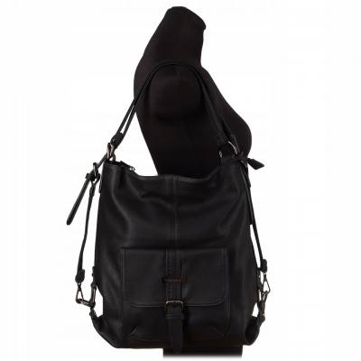 JGL CZARNA TOREBKA PLECAK 2w1 WOREK TORBA SHOPPER A4