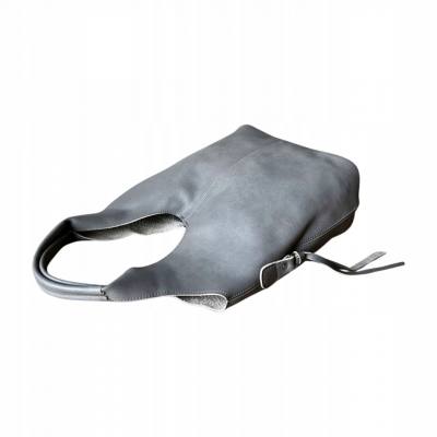 - HIT - SZARA TOREBKA SKÓRA NATURALNA SHOPPER A4 TORBA SKÓRZANA
