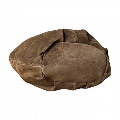 - TAUPE ZAMSZOWA TOREBKA WOREK ZAMSZ NATURALNY ZAMEK