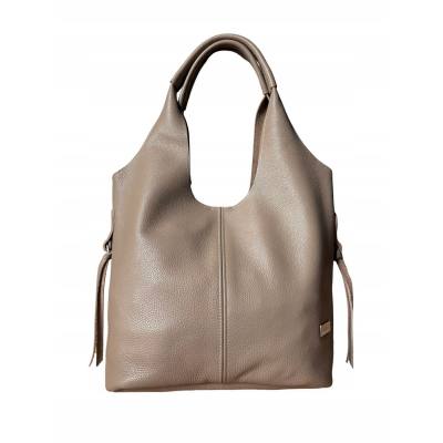- HIT - TAUPE TOREBKA SKÓRA NATURALNA SHOPPER A4 TORBA SKÓRZANA