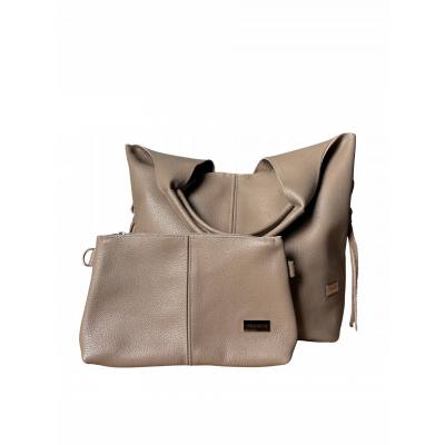- HIT - TAUPE TOREBKA SKÓRA NATURALNA SHOPPER A4 TORBA SKÓRZANA