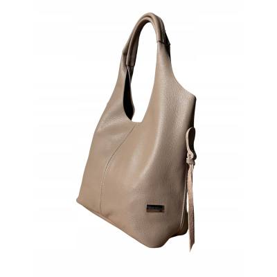 - HIT - TAUPE TOREBKA SKÓRA NATURALNA SHOPPER A4 TORBA SKÓRZANA