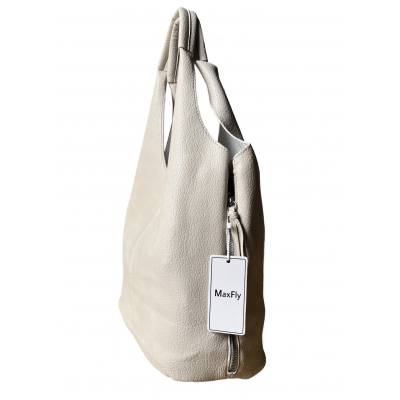 Beżowa torebka Shopper torebka A4 worek klasyczna torba MaxFly