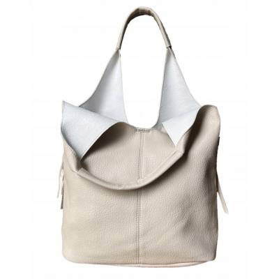Beżowa torebka Shopper torebka A4 worek klasyczna torba MaxFly
