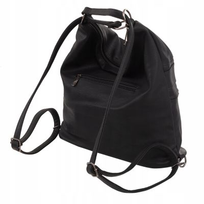 -25% czarna torebka plecak worek Gallantry 2w1 A4 torba