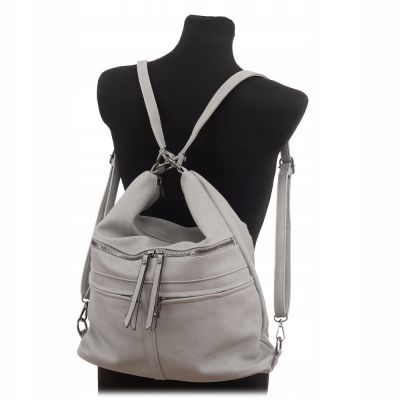 -25% czarna torebka plecak worek Gallantry 2w1 A4 torba