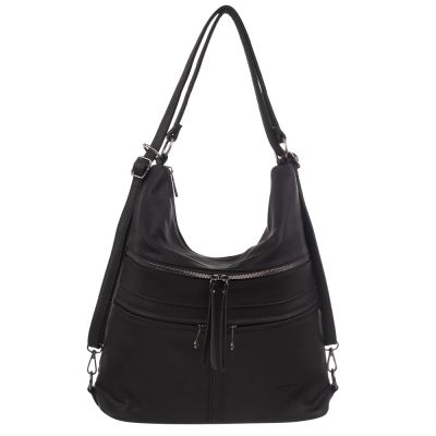 -25% czarna torebka plecak worek Gallantry 2w1 A4 torba