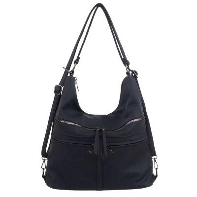 -25% granatowa torebka plecak worek Gallantry 2w1 A4 torba