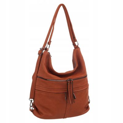 -25% camel ruda torebka plecak worek Gallantry 2w1 A4 torba
