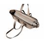 - Cappuccino zamszowa torebka shopper taupe ZAMSZ NATURALNY Vera Pelle