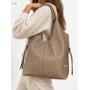 - HIT - TAUPE TOREBKA SKÓRA NATURALNA SHOPPER A4 TORBA SKÓRZANA
