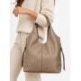 - HIT - TAUPE TOREBKA SKÓRA NATURALNA SHOPPER A4 TORBA SKÓRZANA