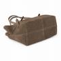 - Cappuccino fango zamszowa torebka shopper ZAMSZ NATURALNY Vera Pelle