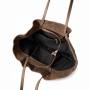 - Cappuccino fango zamszowa torebka shopper ZAMSZ NATURALNY Vera Pelle