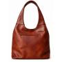 - BRĄZOWA TOREBKA SKÓRA NATURALNA SHOPPER BAG