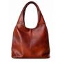 - BRĄZOWA TOREBKA SKÓRA NATURALNA SHOPPER BAG