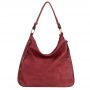 -30% FIRENZE BAGS czerwona bordo klasyczna skórzana torebka torba A4