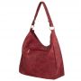 -30% FIRENZE BAGS czerwona bordo klasyczna skórzana torebka torba A4