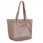 -25% HIT - cappuccino beżowa polska klasyczna A4 skórzana torebka shopper bag