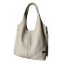 - HIT - BEŻOWA TOREBKA SKÓRA NATURALNA SHOPPER A4 TORBA SKÓRZANA