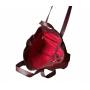 - Bordowa torebka zamszowa shopper burgund ZAMSZ NATURALNY Vera Pelle
