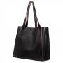 -25% CZARNA SKÓRZANA TOREBKA XL SKÓRA NATURALNA shopper