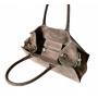 - BORSE IN PELLE Cappuccino zamszowa torebka kuferek shopper XL taupe
