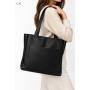 - CZARNA TOREBKA SKÓRA NATURALNA SHOPPER BAG