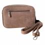- Flora&Co taupe zamszowa torebka listonoszka cappuccino zamsz frędzle Flora
