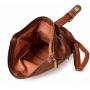 - PAOLO BAGS Brązowy Plecak Damski Vintage Eko Skóra rudy plecak Miejski A4