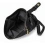 - PAOLO BAGS Czarny Plecak Damski Vintage Eko Skóra Modny Plecak Miejski A4