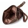 - PAOLO BAGS Plecak Damski Vintage Eko Skóra Brązowy Czekoladowy Miejski A4