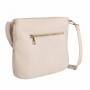 Włoska BEŻOWA JASNA listonoszka torebka MIĘKKA SKÓRA NATURALNA