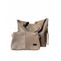 - HIT - TAUPE TOREBKA SKÓRA NATURALNA SHOPPER A4 TORBA SKÓRZANA