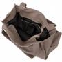 -35% cappuccino skórzana torebka taupe shopper A4 miękka skóra naturalna