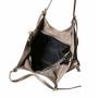 - Taupe zamszowa torebka fango shopper XL cappuccino ZAMSZ A4 Vera Pelle
