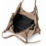- Taupe zamszowa torebka fango shopper XL cappuccino ZAMSZ A4 Vera Pelle
