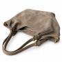 - Taupe zamszowa torebka fango shopper XL cappuccino ZAMSZ A4 Vera Pelle