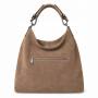 - Cappuccino torebka shopper ZAMSZ NATURALNY + SKÓRA NATURALNA Vera Pelle