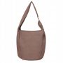 MAGIC BAGS - cappuccino asymetryczna torebka torba worek skóra A4