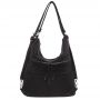 -25% czarna torebka plecak worek Gallantry 2w1 A4 torba